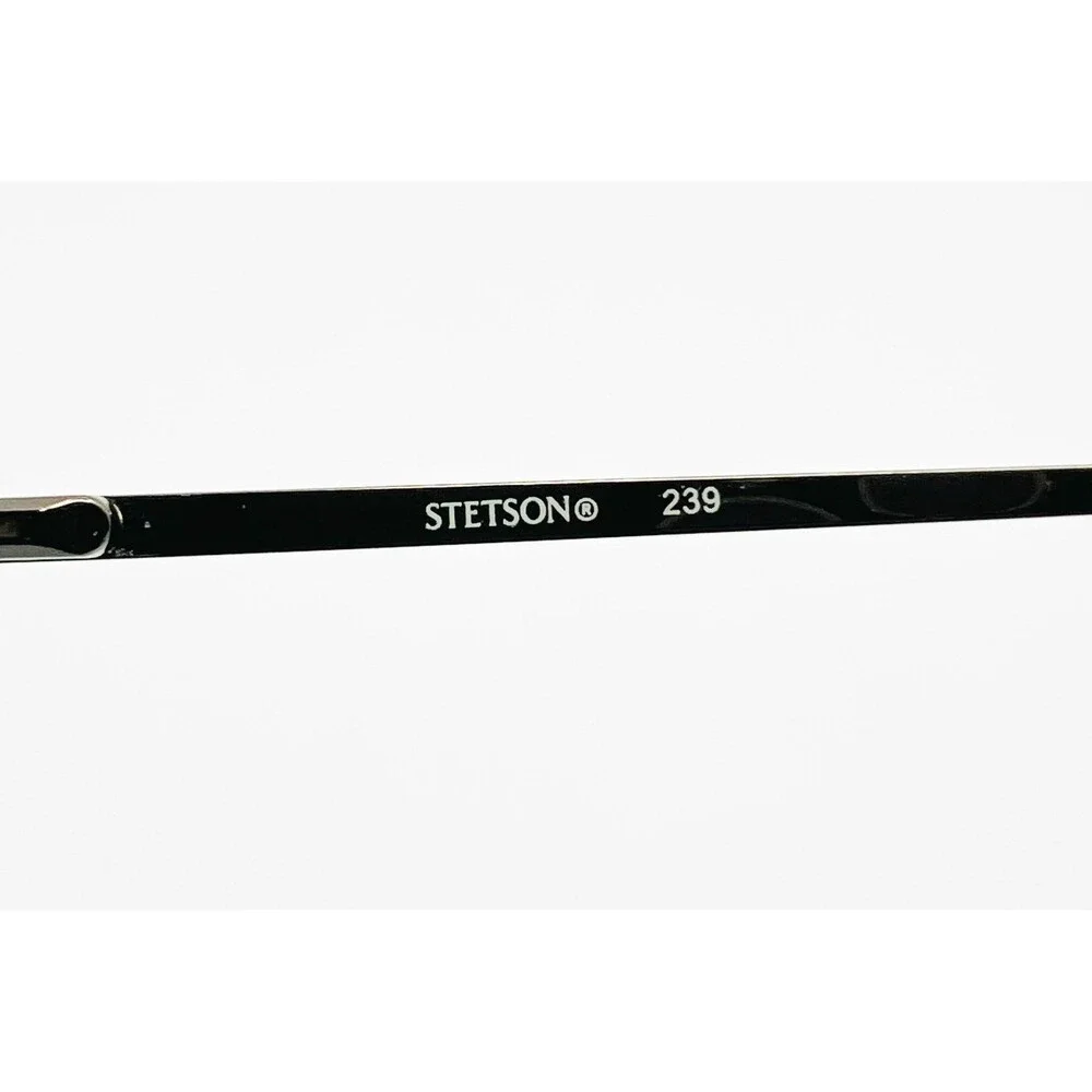Stetson Eyeglass Frames Mens Gunmetal Aviator Zyloware 058 239 54-18-145